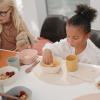 mushie x Bluey Silicone Placemat for Kids | BPA-Free Non-Slip Design (Bluey Ivory)(Cherries)