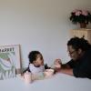 mushie x Bluey Silicone Placemat for Kids | BPA-Free Non-Slip Design (Bluey Ivory)(Crowns)