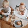 mushie x Bluey Silicone Placemat for Kids | BPA-Free Non-Slip Design (Bluey Ivory)(Crowns)