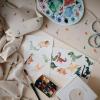 mushie x Bluey Silicone Placemat for Kids | BPA-Free Non-Slip Design (Bluey Ivory)(Dinosaurs)
