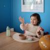 mushie x Bluey Silicone Placemat for Kids | BPA-Free Non-Slip Design (Bluey Ivory)(Kites)