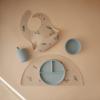 mushie x Bluey Silicone Placemat for Kids | BPA-Free Non-Slip Design (Bluey Ivory)(Lilac Flowers)