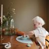 mushie x Bluey Silicone Placemat for Kids | BPA-Free Non-Slip Design (Bluey Ivory)(Planets)