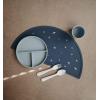 mushie x Bluey Silicone Placemat for Kids | BPA-Free Non-Slip Design (Bluey Ivory)(Planets)