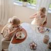mushie x Bluey Silicone Placemat for Kids | BPA-Free Non-Slip Design (Bluey Ivory)(Rocket Ship)
