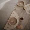 mushie x Bluey Silicone Placemat for Kids | BPA-Free Non-Slip Design (Bluey Ivory)(Shifting Sand)