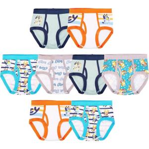 Bluey Boys’ Briefs of 100% Combed Cotton Underwear Briefs, Sizes 18m, 2/3t, 4t, 4, 6, and 8(8-pack Bluey)