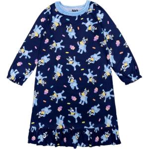 Bluey Girls’ Nightgown, Fantasy Gown, Comfortable Sleepwear, Soft & Cute Pajamas for Kids(Cupcake Party)
