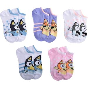 Bluey Kids No Show Socks, Pink, Small