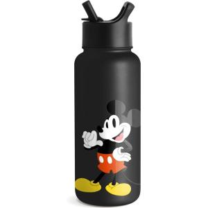 Simple Modern Summit Water Bottle with Straw Lid | Bluey 30oz Leak Proof Stainless Steel Insulated Cup | Gifts for Her Him | Bluey Stripes(-Disney: It’s Me  Mickey)