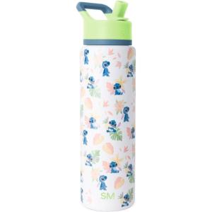 Simple Modern Summit Water Bottle with Straw Lid | Bluey 30oz Leak Proof Stainless Steel Insulated Cup | Gifts for Her Him | Bluey Stripes(-Disney: Stitch Paradise)