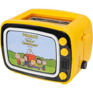 Uncanny Brands Bluey Retro TV Toaster with Light Up Frame, Two Slice Model with Bluey Toast Design, Themed Kitchen Appliance(Peanuts)