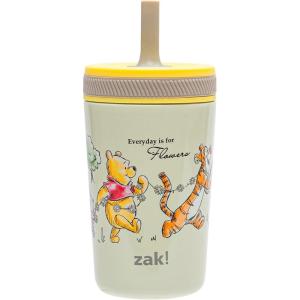 Zak Designs Bluey Kelso Toddler Cups For Travel or At Home, 12oz Vacuum Insulated Stainless Steel Sippy Cup With Leak-Proof Design is Perfect For Kids (Bluey, Bingo, Grandad Mort)(Winnie the Pooh & Friends)