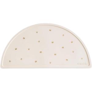 mushie x Bluey Silicone Placemat for Kids | BPA-Free Non-Slip Design (Bluey Ivory)(Crowns)