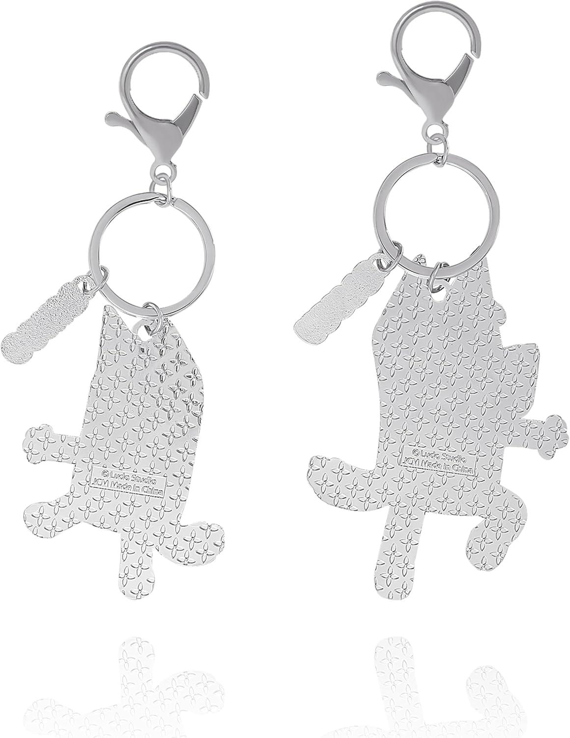 imageBingo and Bluey Backpack Keychain Charm 2Pack Official License EnamelPlated Bluey Bag Charms