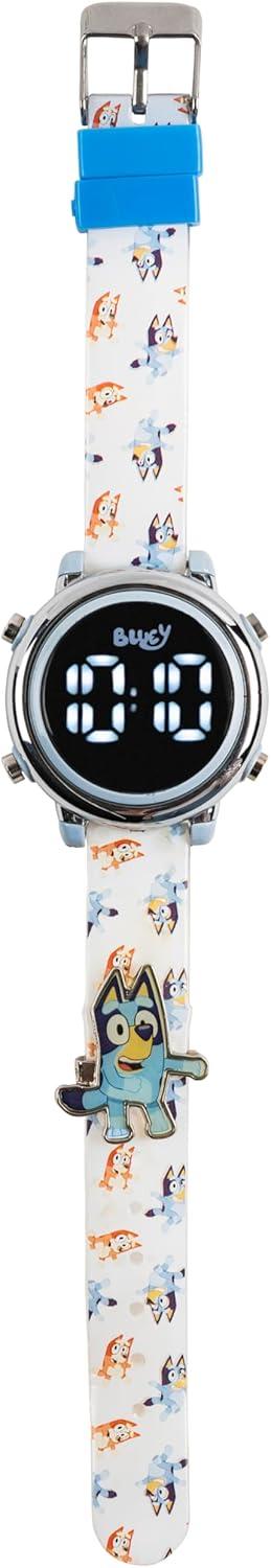 imageBluey Digital Watch for Kids with LightUp Screen and Silicone Strap Featuring Bluey and Friends Easy Time Display Fun for Boys and Girls Fits Wrists 55 to 8