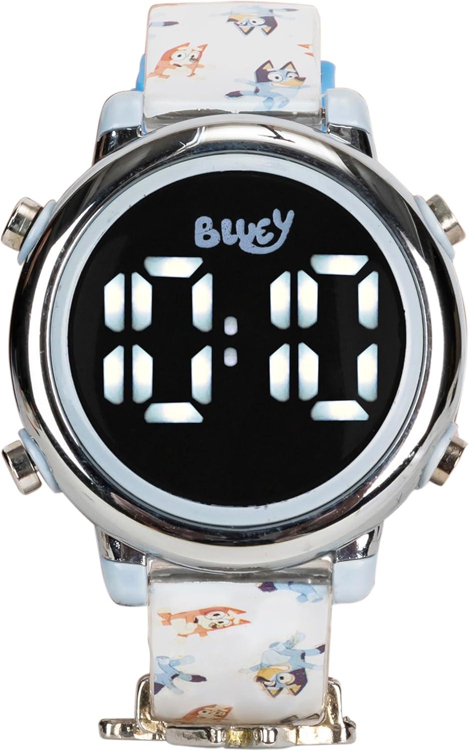 imageBluey Digital Watch for Kids with LightUp Screen and Silicone Strap Featuring Bluey and Friends Easy Time Display Fun for Boys and Girls Fits Wrists 55 to 8