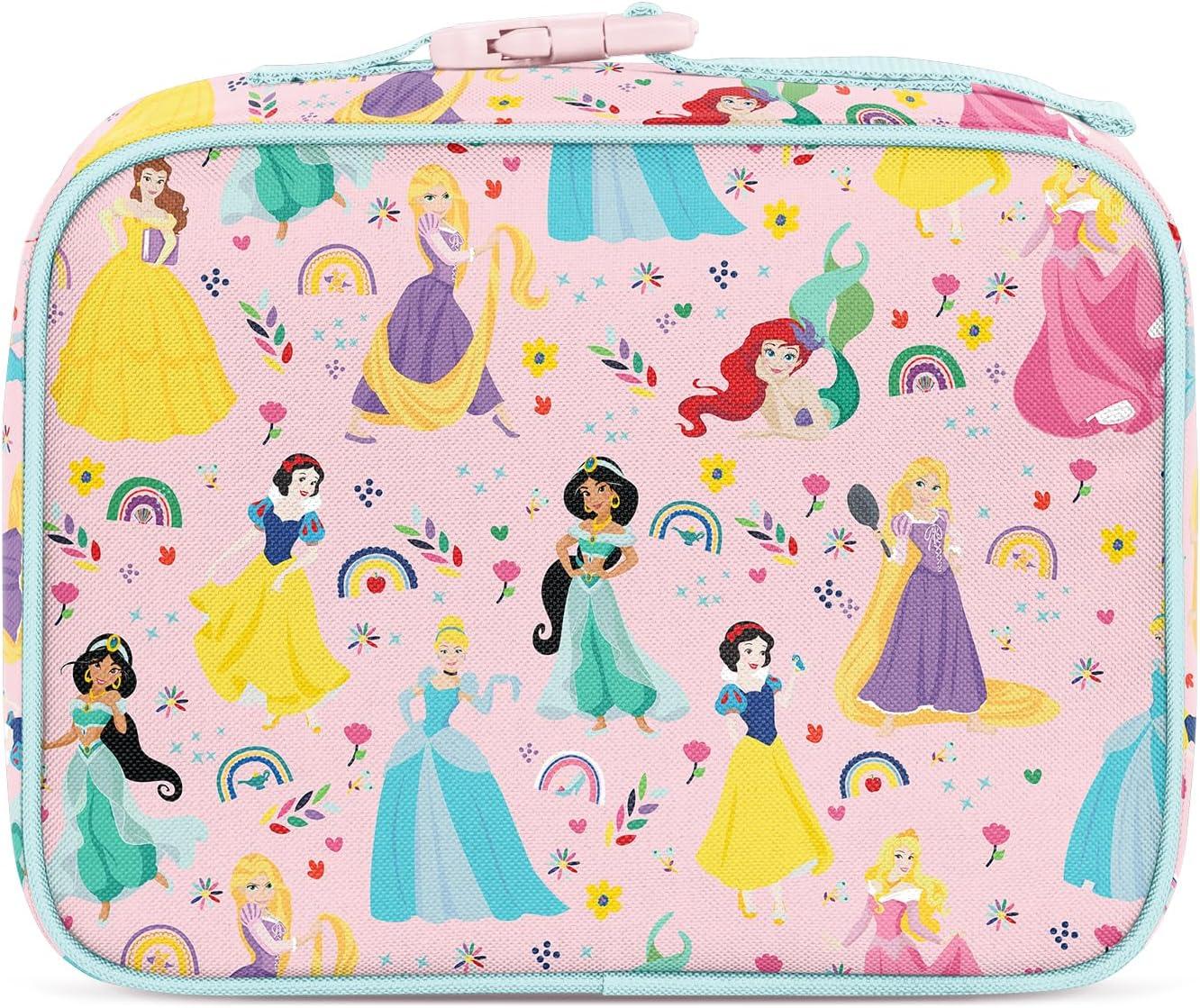 imageSimple Modern Bluey Kids Lunch Box for Toddler Reusable Insulated Bag for Girls Meal Containers for School with Exterior and Interior Pockets Hadley Collection Bluey SkyDisney Princess Rainbows