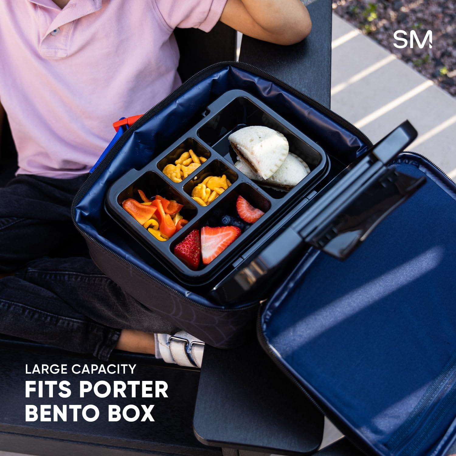 imageSimple Modern Bluey Kids Lunch Box for Toddler Reusable Insulated Bag for Girls Meal Containers for School with Exterior and Interior Pockets Hadley Collection Bluey SkyTMNT Turtles Unite