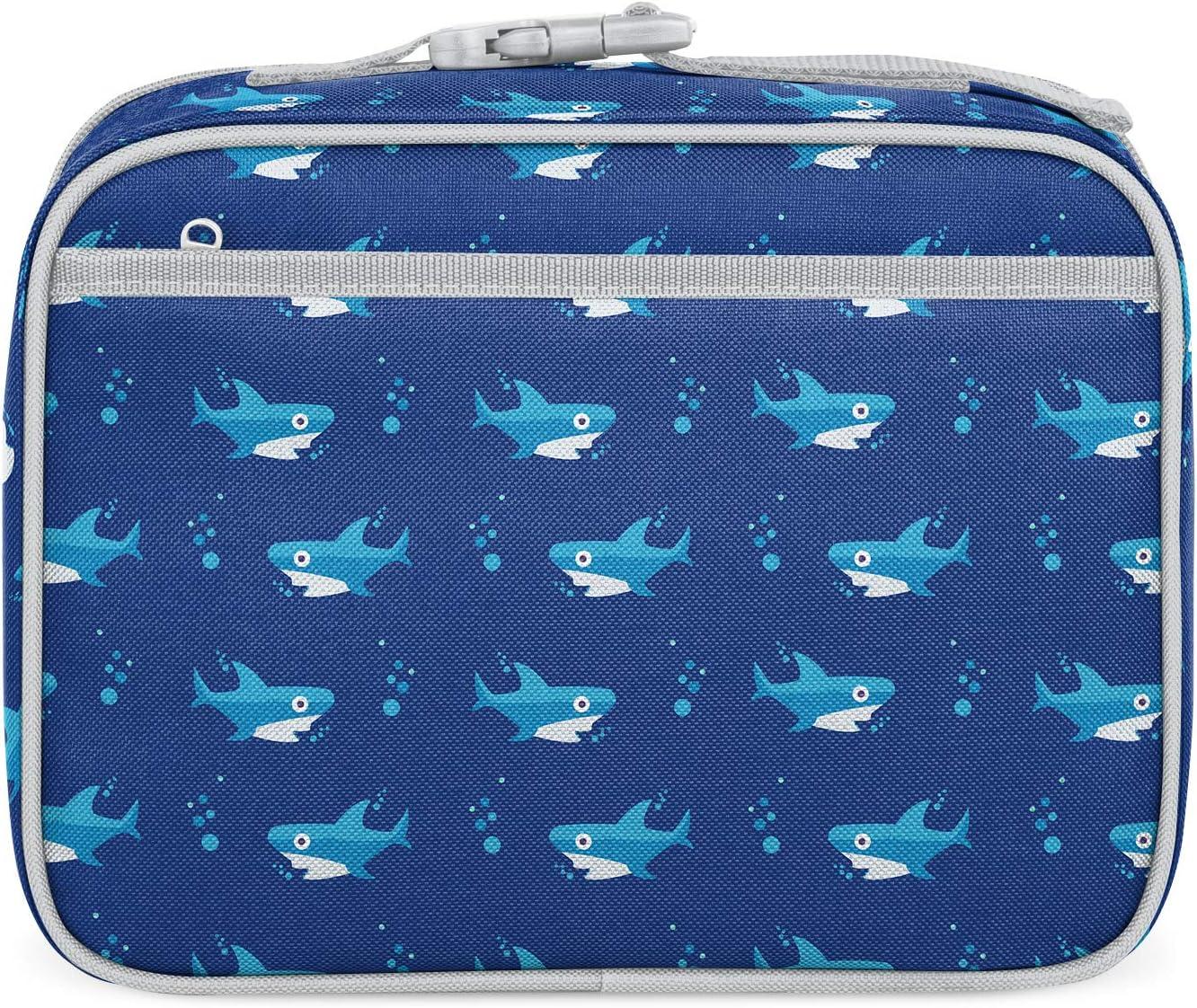 imageSimple Modern Bluey Kids Lunch Box for Toddler Reusable Insulated Bag for Girls Meal Containers for School with Exterior and Interior Pockets Hadley Collection Bluey SkyShark Bite