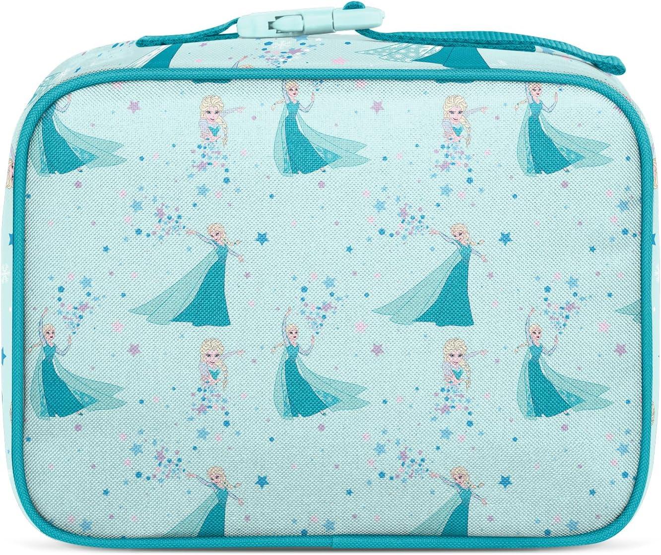 imageSimple Modern Bluey Kids Lunch Box for Toddler Reusable Insulated Bag for Girls Meal Containers for School with Exterior and Interior Pockets Hadley Collection Bluey SkyD Frozen Elsas Snowflake