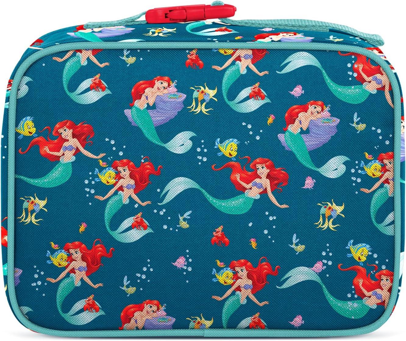 imageSimple Modern Bluey Kids Lunch Box for Toddler Reusable Insulated Bag for Girls Meal Containers for School with Exterior and Interior Pockets Hadley Collection Bluey SkyDisney Ariels Day Dream