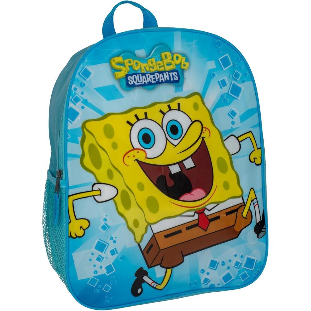 imageAI ACCESSORY INNOVATIONS Bluey amp Bingo Kids Backpack Elementary School Girls Book Bag with Padded Straps PurpleSpongebob