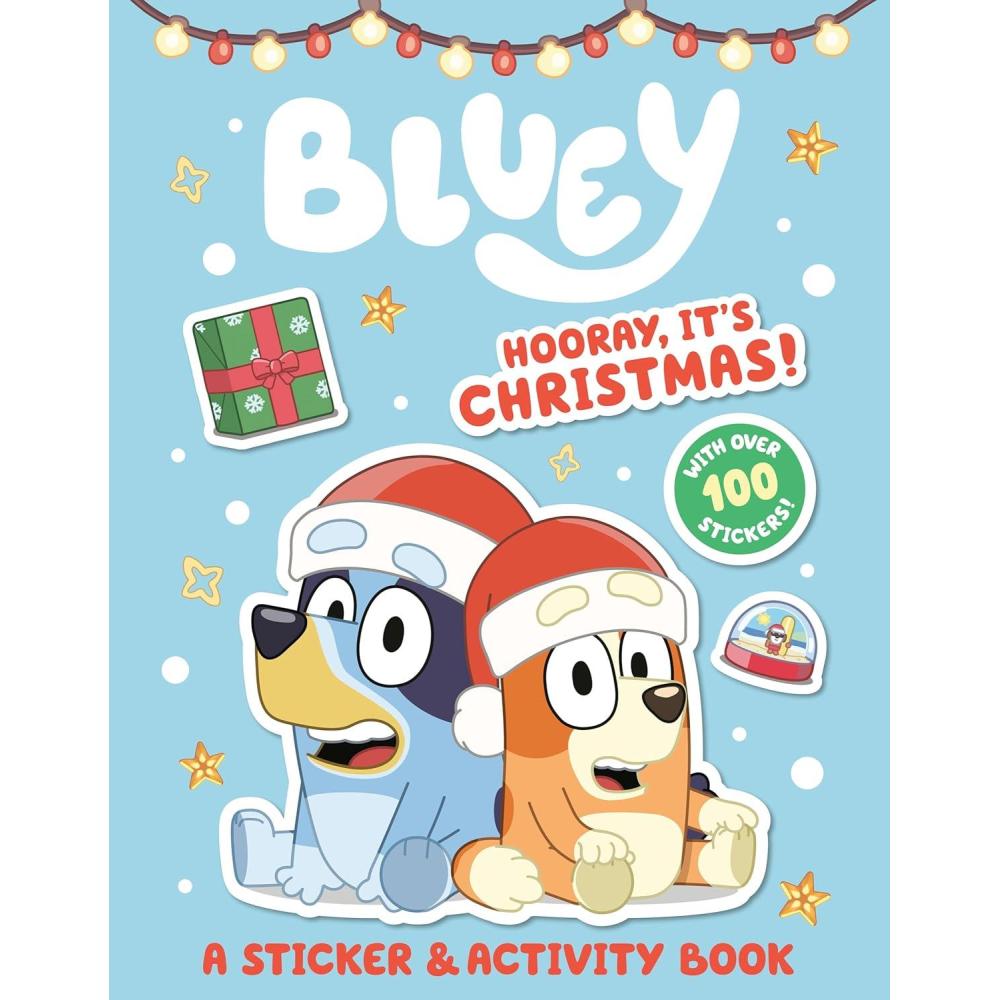 imageBluey Hooray Its Christmas A Sticker amp Activity Book