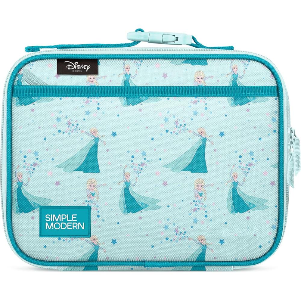 imageSimple Modern Bluey Kids Lunch Box for Toddler  Reusable Insulated Bag for Girls  Meal Containers for School with Exterior and Interior Pockets  Hadley Collection  Bluey SkyD Frozen Elsas Snowflake