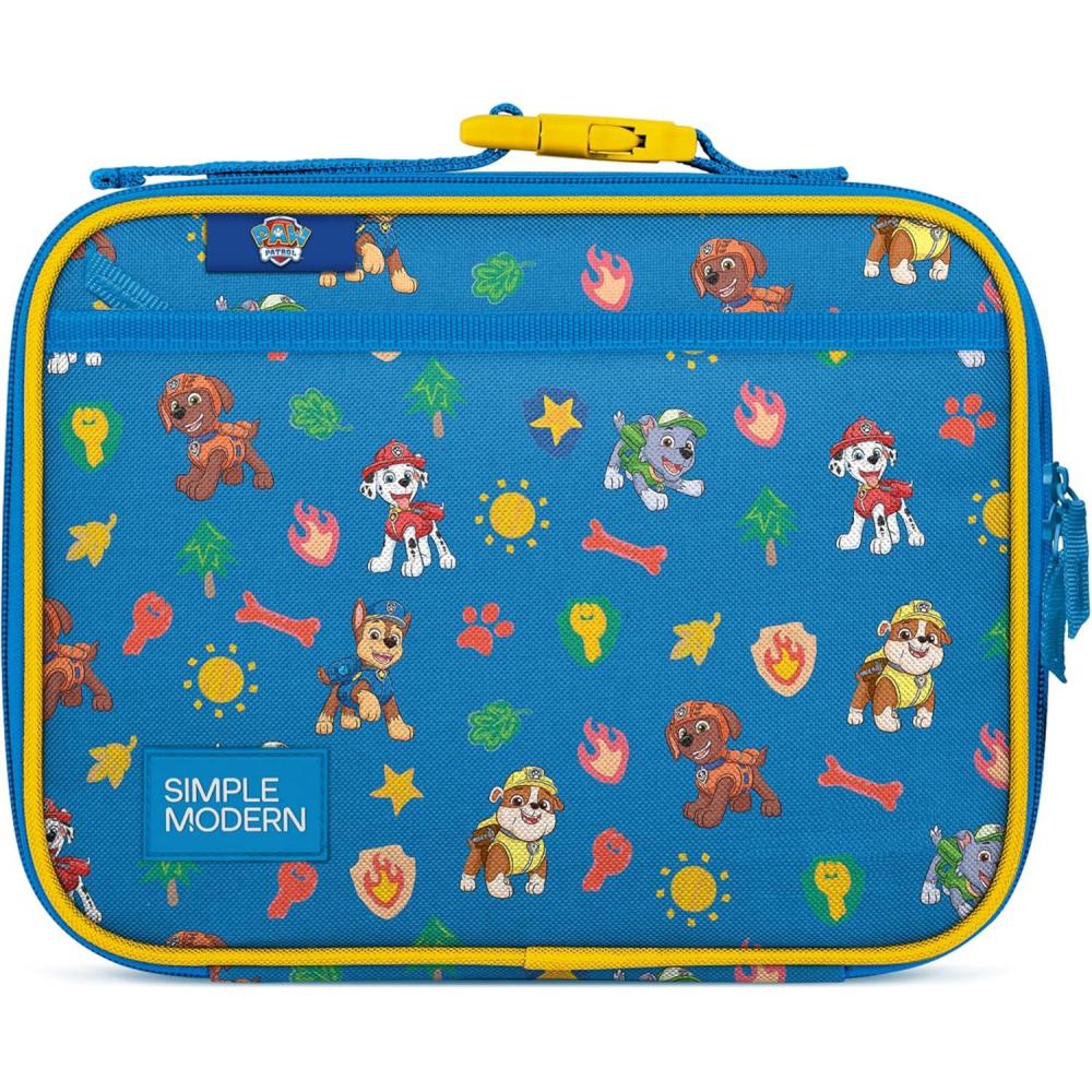 imageSimple Modern Bluey Kids Lunch Box for Toddler Reusable Insulated Bag for Girls Meal Containers for School with Exterior and Interior Pockets Hadley Collection Bluey SkyPaw Patrol Outdoor Adventures