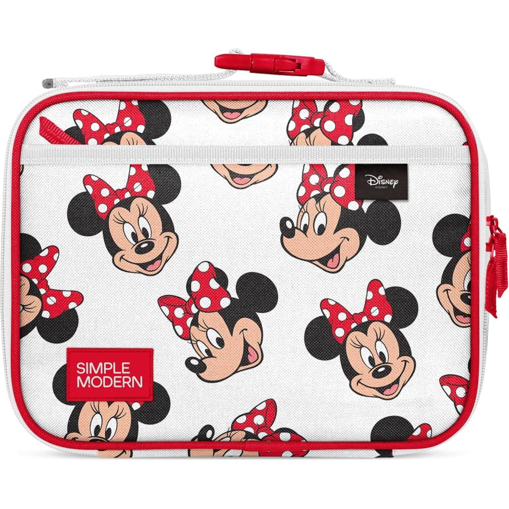 imageSimple Modern Bluey Kids Lunch Box for Toddler Reusable Insulated Bag for Girls Meal Containers for School with Exterior and Interior Pockets Hadley Collection Bluey SkyDisney Minnie Mouse Fun