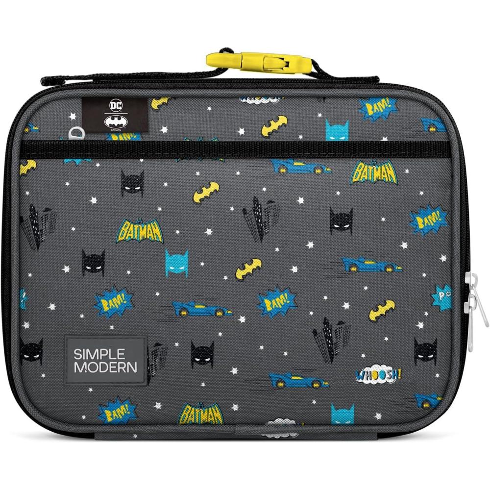 imageSimple Modern Bluey Kids Lunch Box for Toddler  Reusable Insulated Bag for Girls  Meal Containers for School with Exterior and Interior Pockets  Hadley Collection  Bluey SkyDC Batman POW