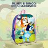 AI ACCESSORY INNOVATIONS Bluey & Bingo Kids Backpack, Elementary School Girls Book Bag with Padded Straps, Purple(Bluey)