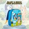 AI ACCESSORY INNOVATIONS Bluey & Bingo Kids Backpack, Elementary School Girls Book Bag with Padded Straps, Purple(Purple)