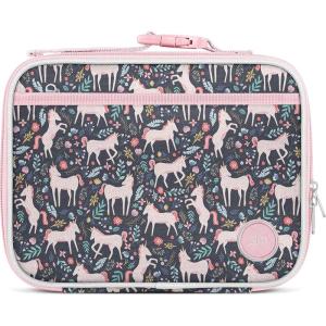 Simple Modern Bluey Kids Lunch Box for Toddler | Reusable Insulated Bag for Girls | Meal Containers for School with Exterior and Interior Pockets | Hadley Collection | Bluey Sky(- Unicorn Fields)