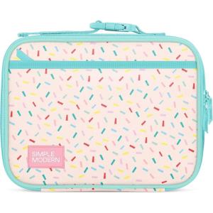 Simple Modern Bluey Kids Lunch Box for Toddler | Reusable Insulated Bag for Girls | Meal Containers for School with Exterior and Interior Pockets | Hadley Collection | Bluey Sky(-Confetti)