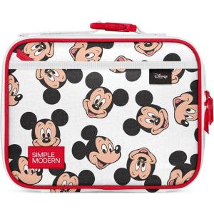 Simple Modern Bluey Kids Lunch Box for Toddler | Reusable Insulated Bag for Girls | Meal Containers for School with Exterior and Interior Pockets | Hadley Collection | Bluey Sky(Disney: Mickey Mouse Fun)