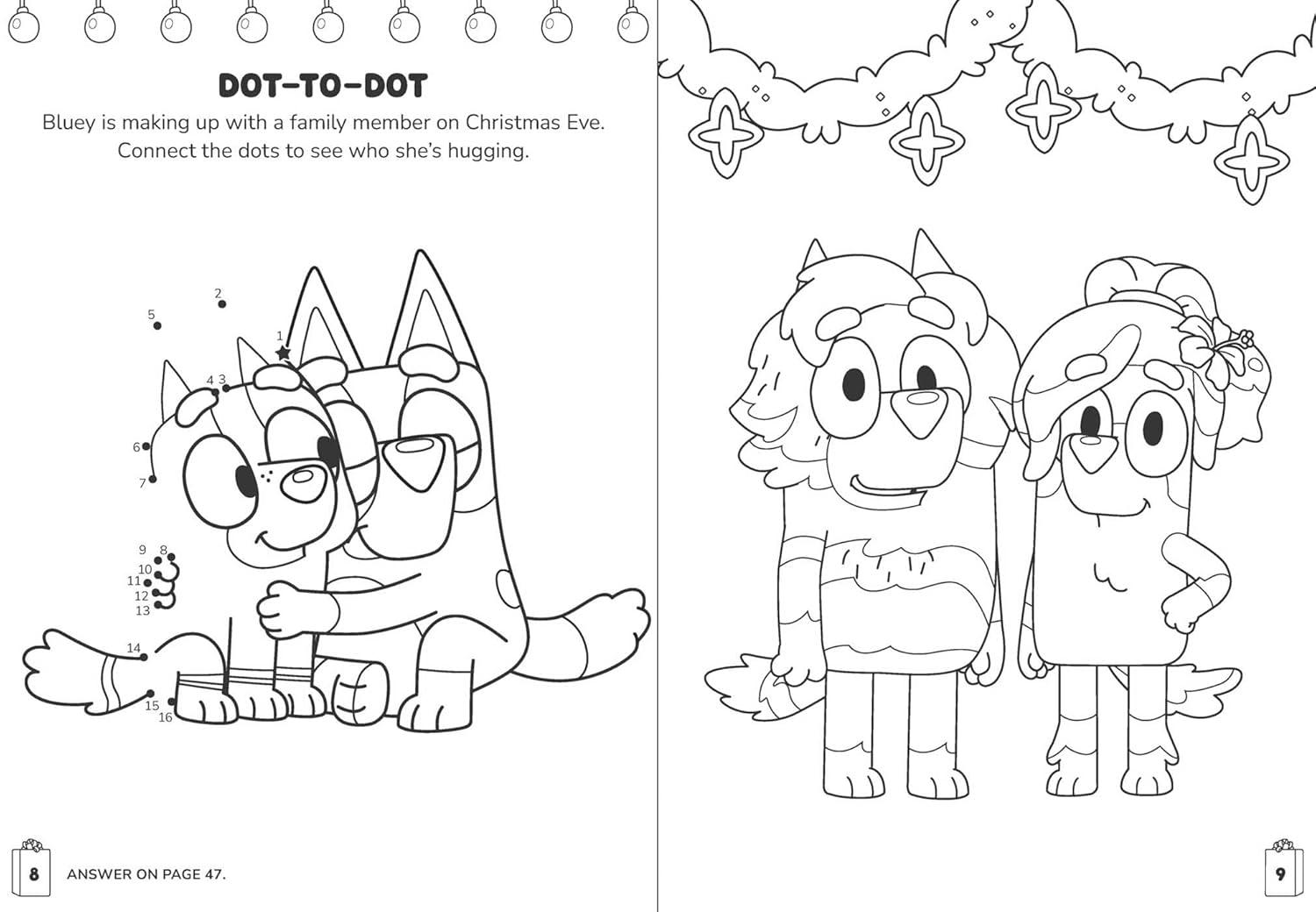 imageBluey Colortivity Hooray Christmas Color amp Activity with Twistable Crayons
