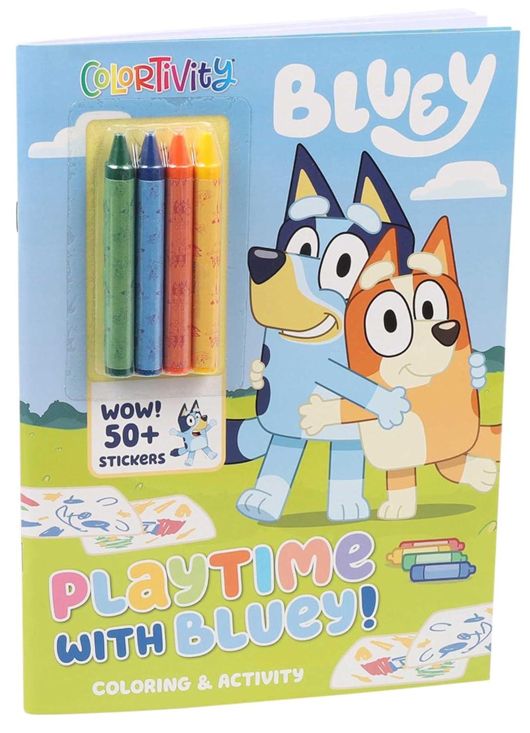 imageBluey Colortivity Playtime with Bluey Color amp Activity with Crayons