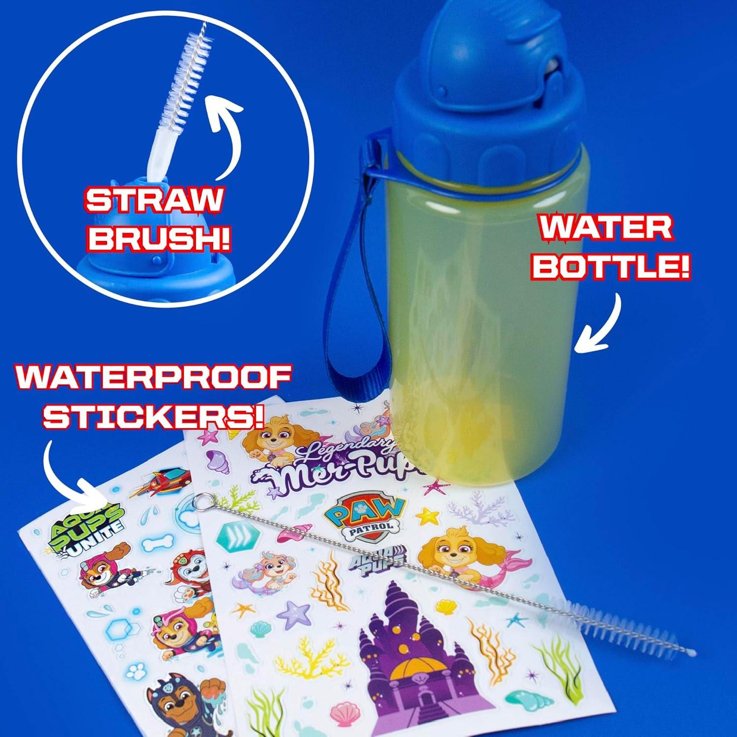 imageBluey Decorate Your Own Water Bottle Repositionable Stickers Great For Bluey Birthday Parties Summer Sports and More Reusable BPAFree Water Bottle for Kids Ages 3 4 5 6Paw Patrol