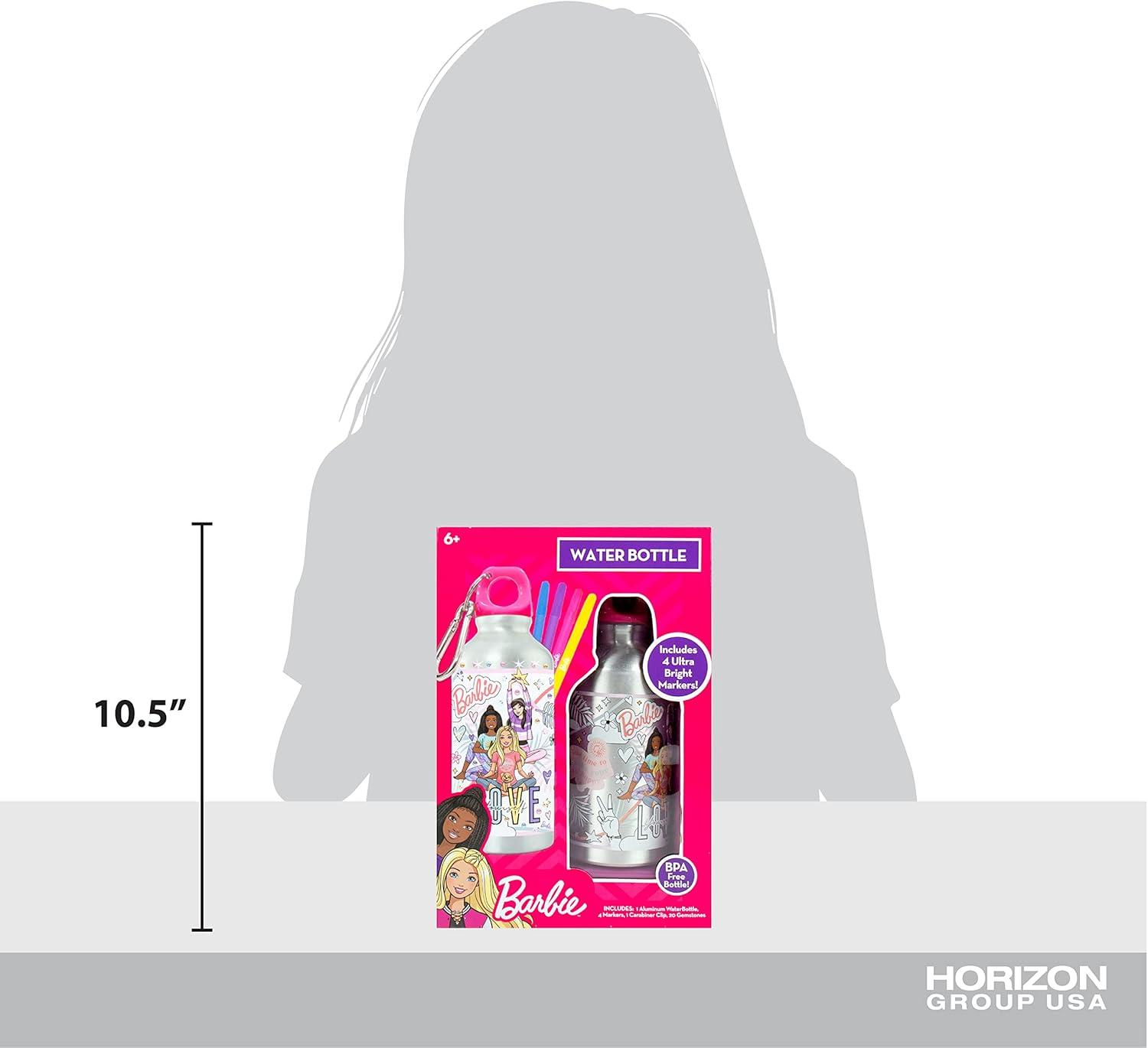 imageBluey Decorate Your Own Water Bottle Repositionable Stickers Great For Bluey Birthday Parties Summer Sports and More Reusable BPAFree Water Bottle for Kids Ages 3 4 5 6Barbie