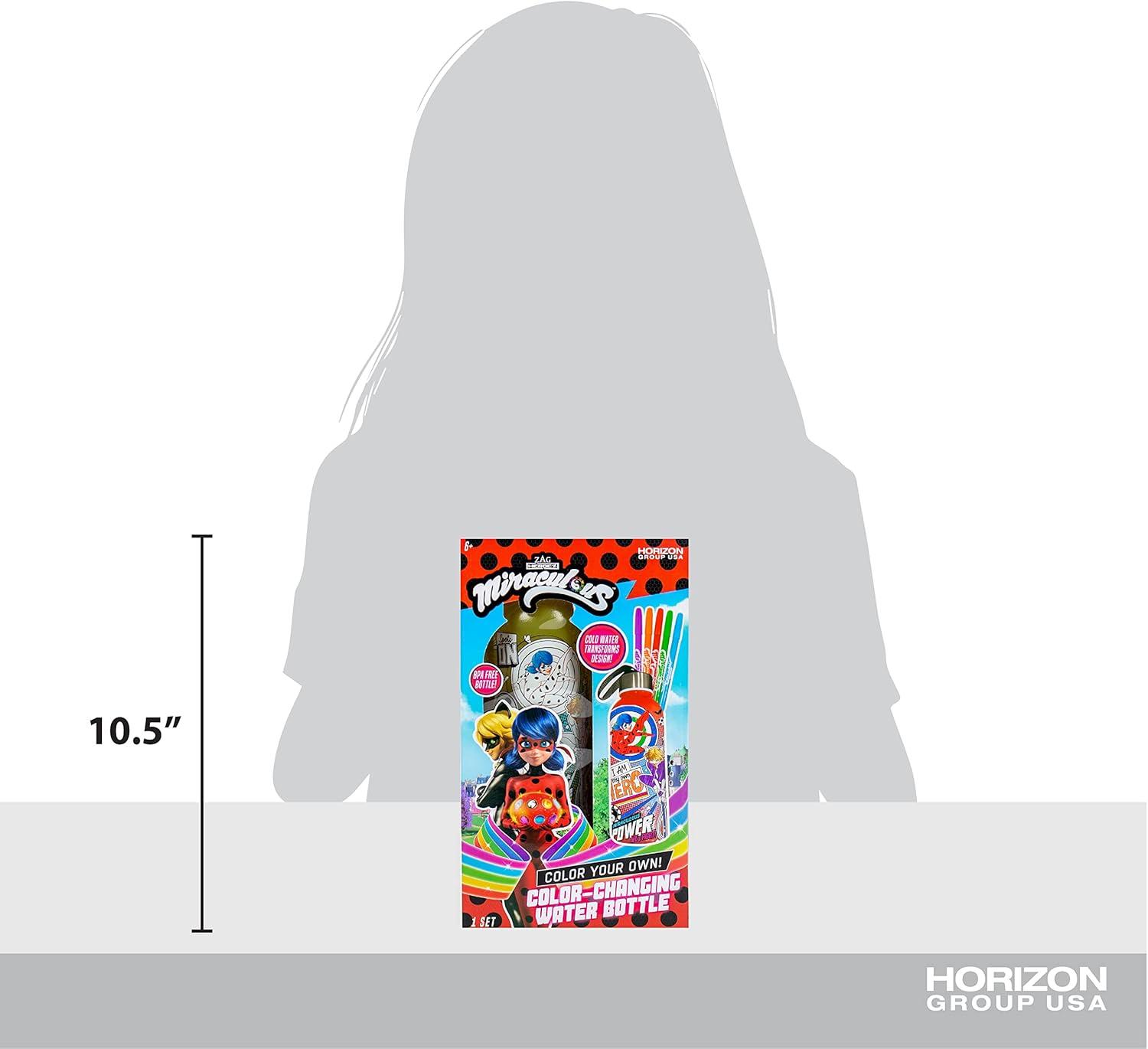 imageBluey Decorate Your Own Water Bottle Repositionable Stickers Great For Bluey Birthday Parties Summer Sports and More Reusable BPAFree Water Bottle for Kids Ages 3 4 5 6Miraculous