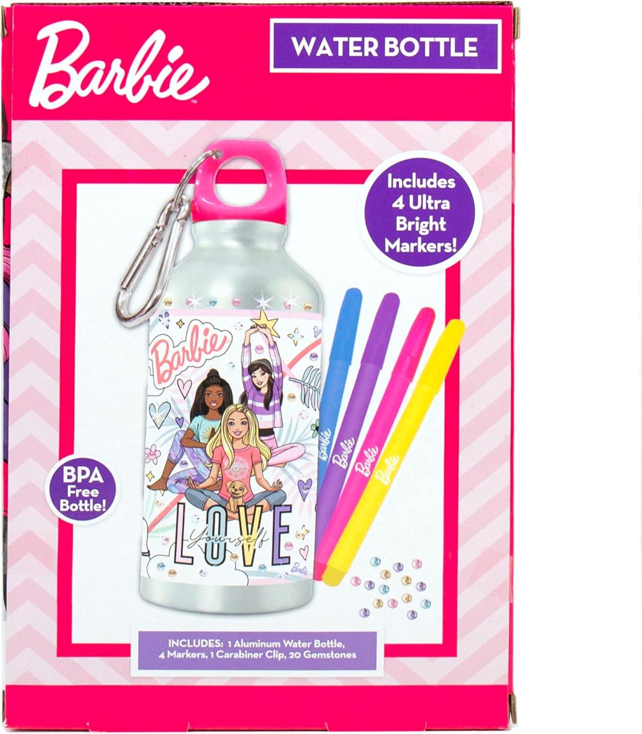 imageBluey Decorate Your Own Water Bottle Repositionable Stickers Great For Bluey Birthday Parties Summer Sports and More Reusable BPAFree Water Bottle for Kids Ages 3 4 5 6Barbie