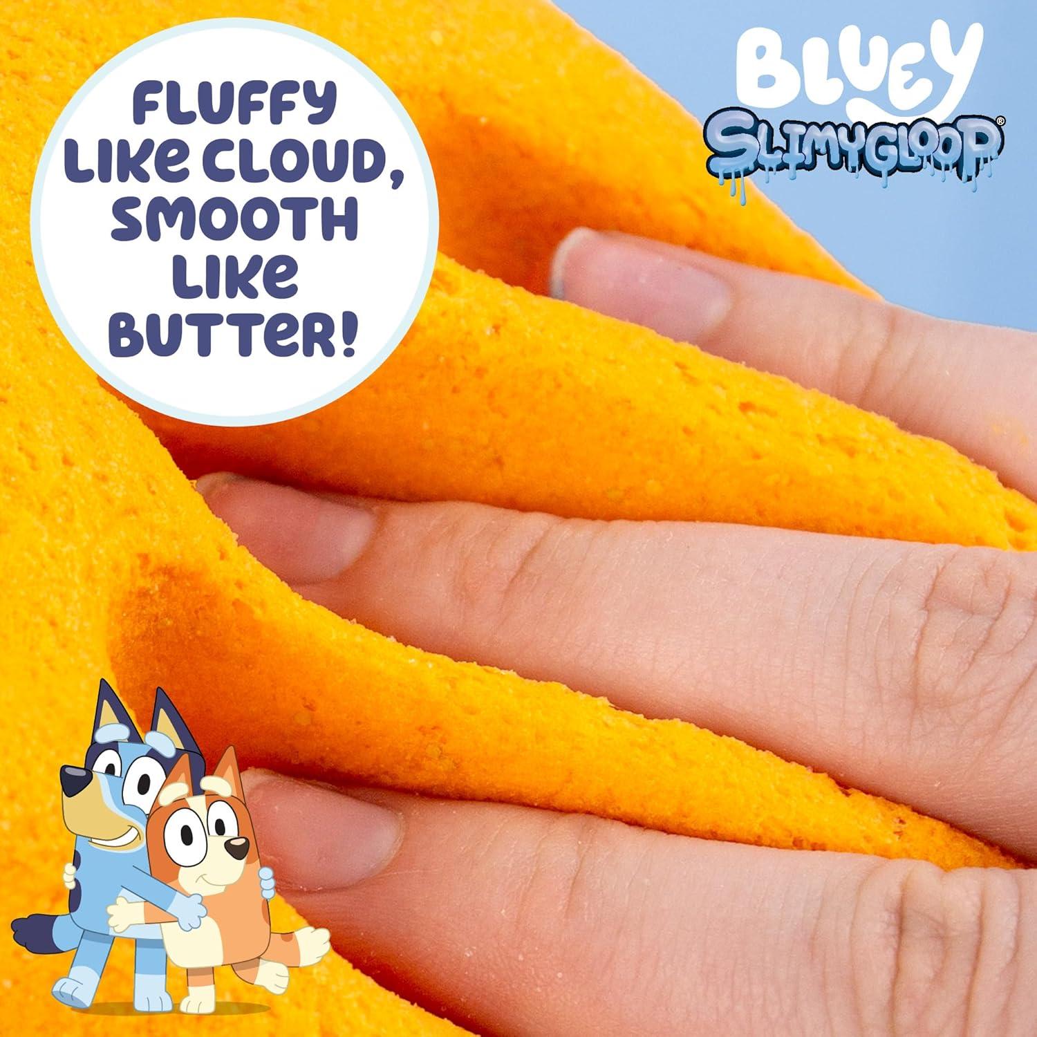 imageBluey SLIMYLGOOP 2 Pack PreMade Slimes Ready to Play Scented Cloud Slimes Includes Rubber Bluey Charm amp Bingo CharmBluey 2 Pack