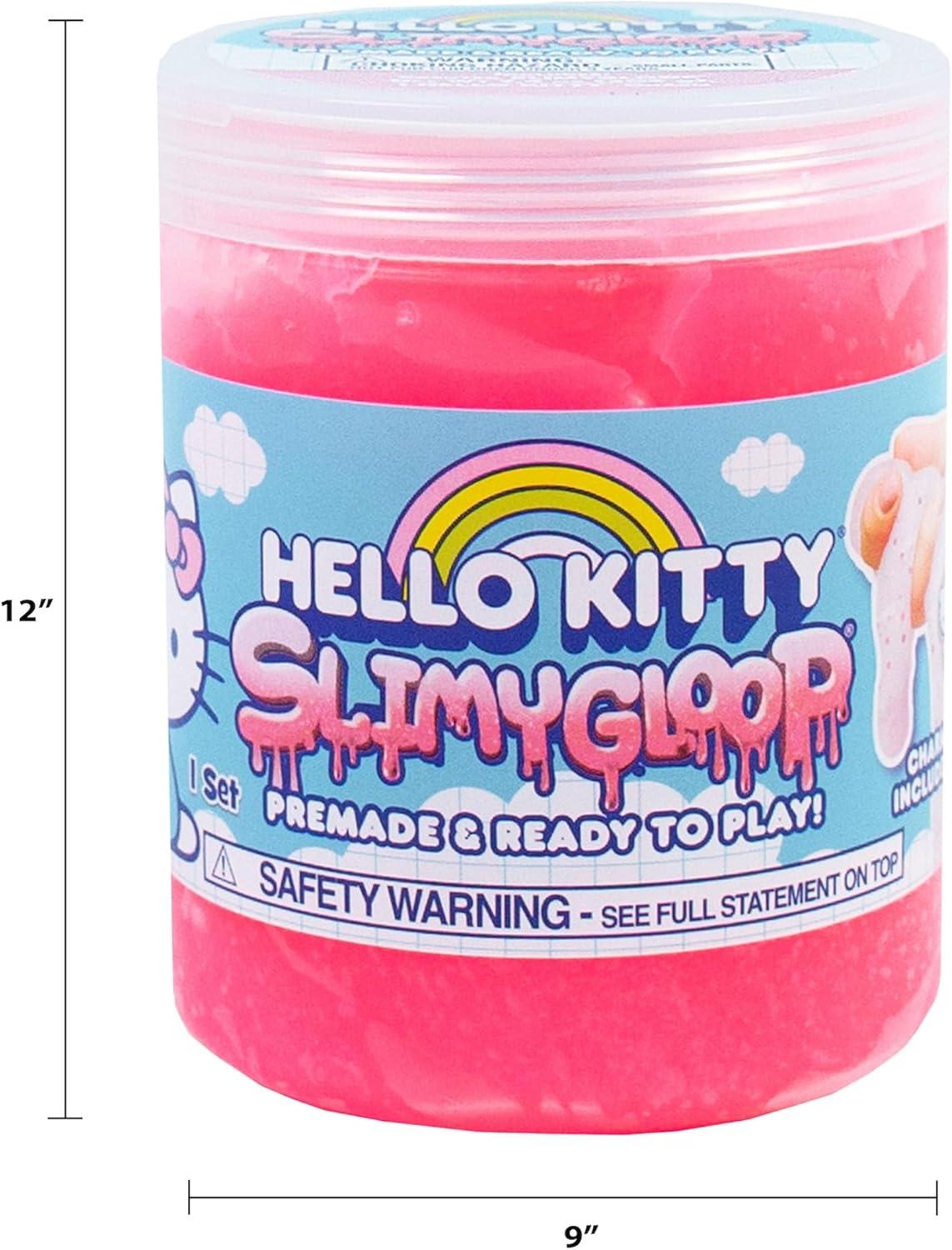 imageBluey SLIMYLGOOP 2 Pack PreMade Slimes Ready to Play Scented Cloud Slimes Includes Rubber Bluey Charm amp Bingo CharmHello Kitty 1 Pack