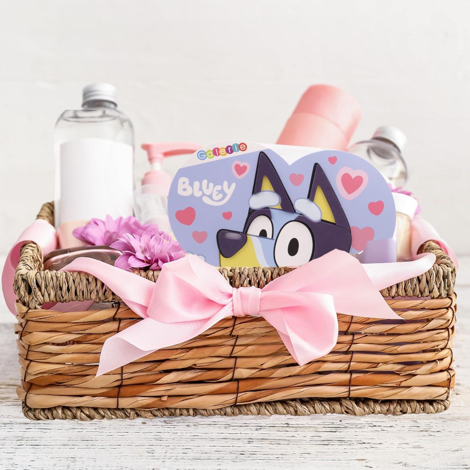 imageBluey Valentines Heart Gift Box Fruit Punch Flavored Gummy Hearts Inside Individually Wrapped Pieces 317 Ounces