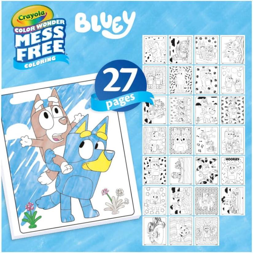 imageCrayola Color Wonder Bluey Activity Kit Mess Free Coloring for Toddlers Gifts for Kids Art Set for Kids Plane Essential Bluey Toys 3Bluey