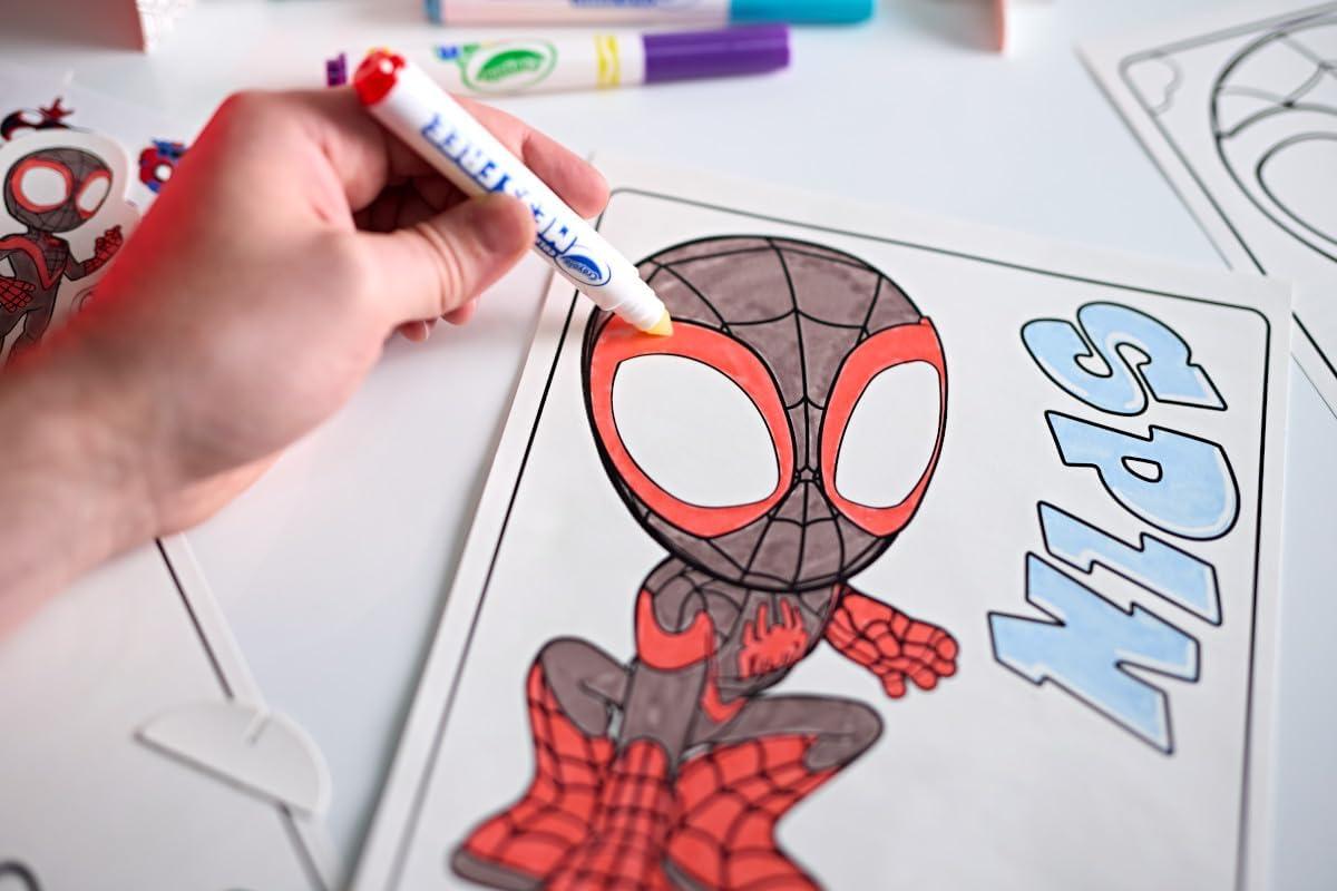 imageCrayola Color Wonder Bluey Activity Kit Mess Free Coloring for Toddlers Gifts for Kids Art Set for Kids Plane Essential Bluey Toys 3Spidey  Friends