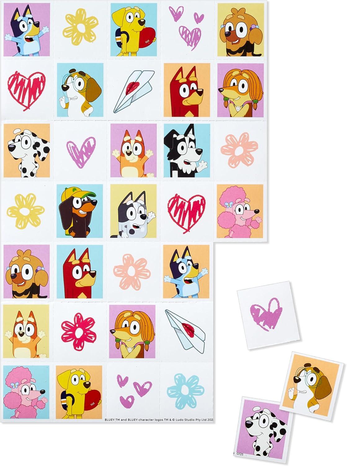 imageHallmark Bluey Kids Birthday Card with Sound and Light Happiest Day Ever for Son Daughter GrandchildBluey Valentines Day