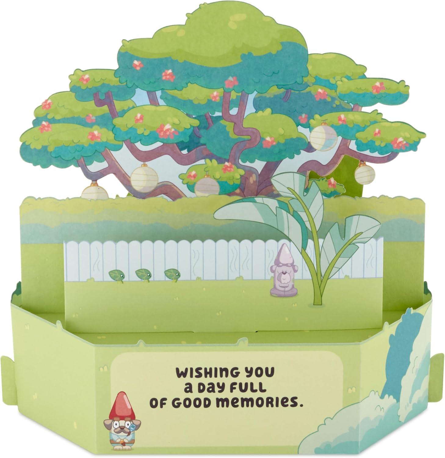 imageHallmark Paper Wonder Bluey Pop Up Card for Kids Birthdays Back to School EncouragementBluey
